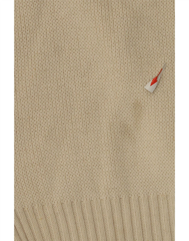 vintage Womens Boat Neck Jumper Sweater UK 12 Moyen Multicolore