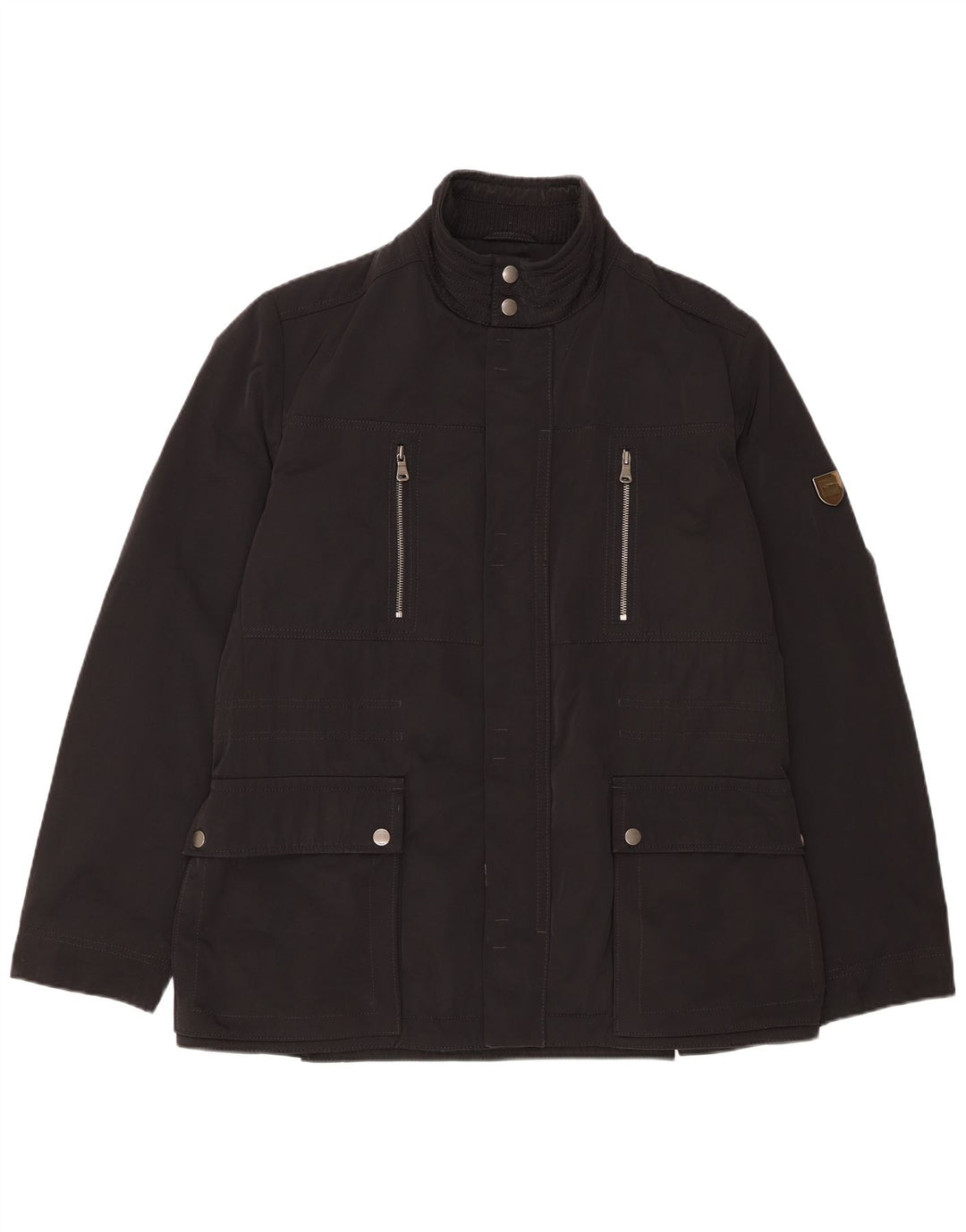 Hugo Boss Veste utilitaire pour hommes IT 50 Large Noir Polyester