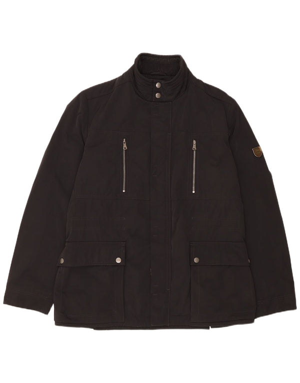 Hugo Boss Veste utilitaire pour hommes IT 50 Large Noir Polyester