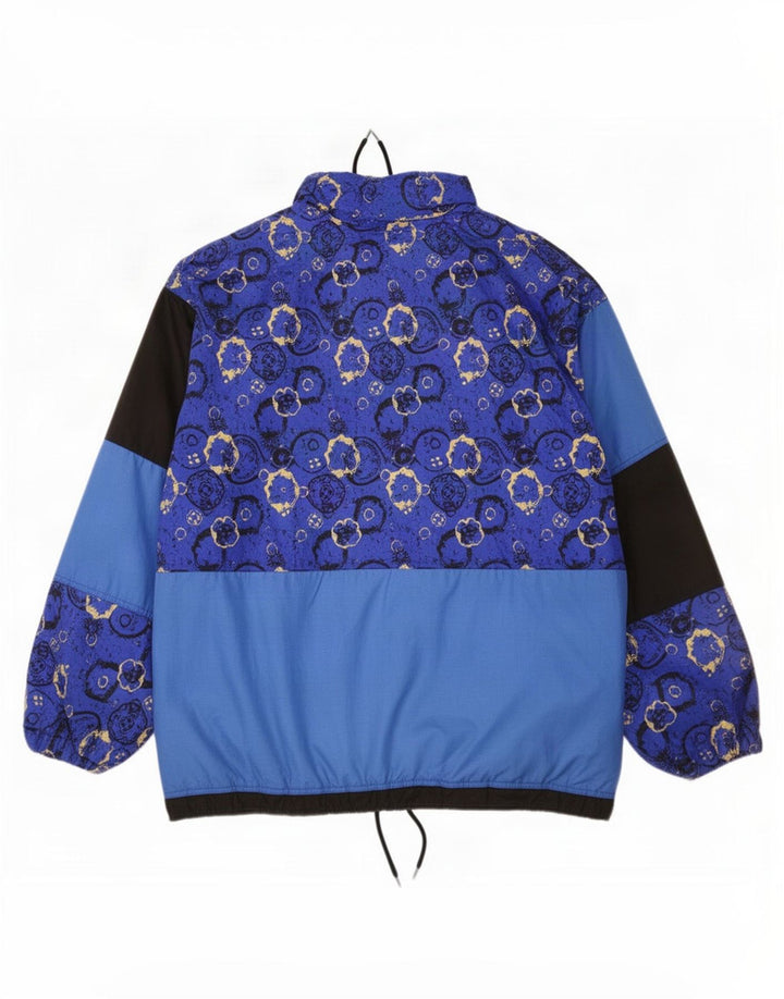 veste de ski homme vintage UK 40 Grand colorblock bleu