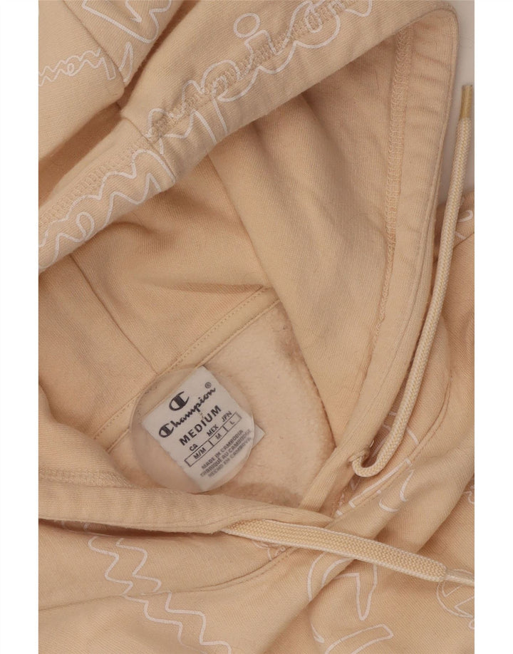 Champion Pull à capuche graphique pour femme UK 12 Beige moyen