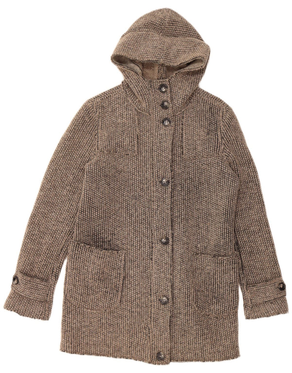 Gas Cardigan long à capuche pour femme IT 46 Large Gris