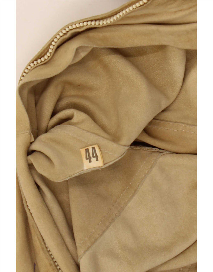 veste en daim femme vintage IT 44 Beige moyen
