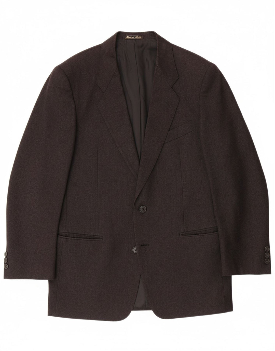 CERRUTI 1881 Mens 2 Button Blazer Jacket UK 38 Medium Black Virgin Wool