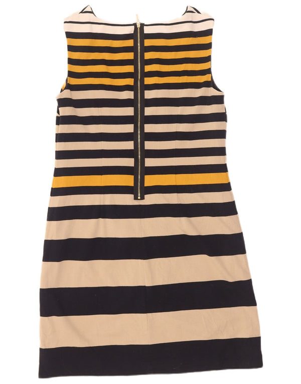 Marks & Spencer Robe fourreau pour femme UK 44 Bleu marine moyen rayé