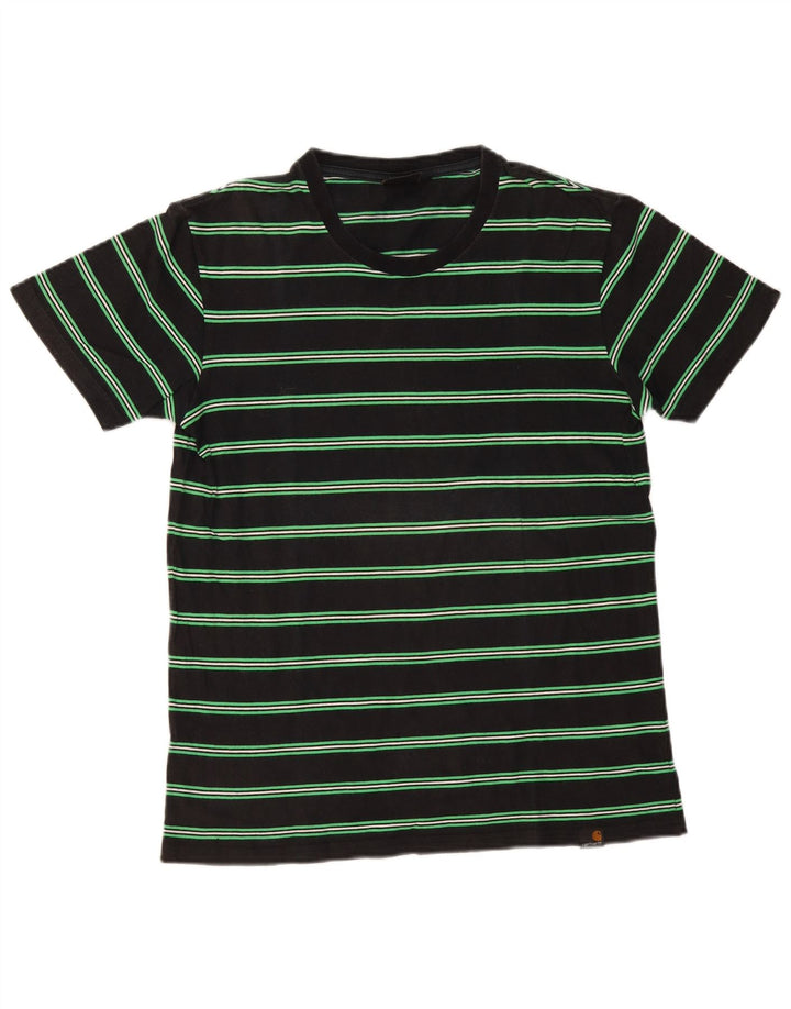 Carhartt T-shirt homme en coton rayé noir moyen