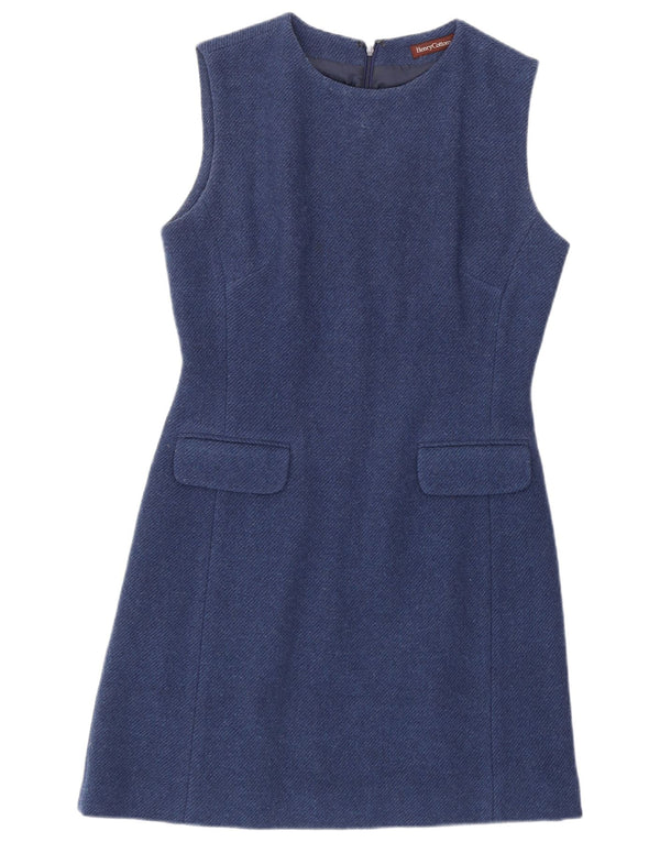 Henry Cottons Robe fourreau régulière sans manches pour femme IT 44 Bleu moyen
