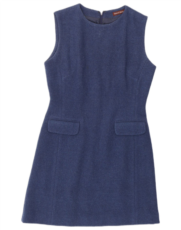 Henry Cottons Robe fourreau régulière sans manches pour femme IT 44 Bleu moyen