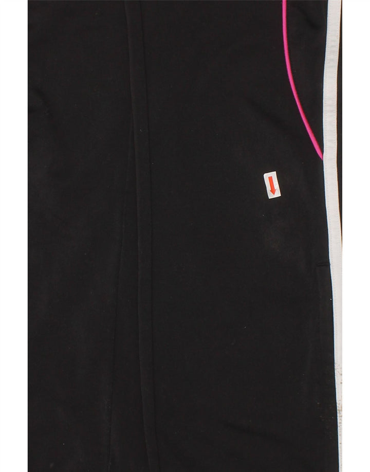 ADIDAS Girls Tracksuit Trousers 9-10 Years  Black Polyester Vintage Adidas and Second-Hand Adidas from Messina Hembry 