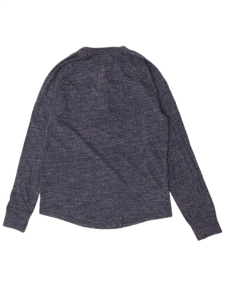 Gap Haut Homme Manches Longues Bleu Marine Moyen Moucheté Coton