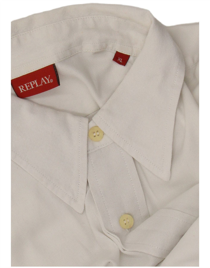 Replay Chemise Homme XL Blanc