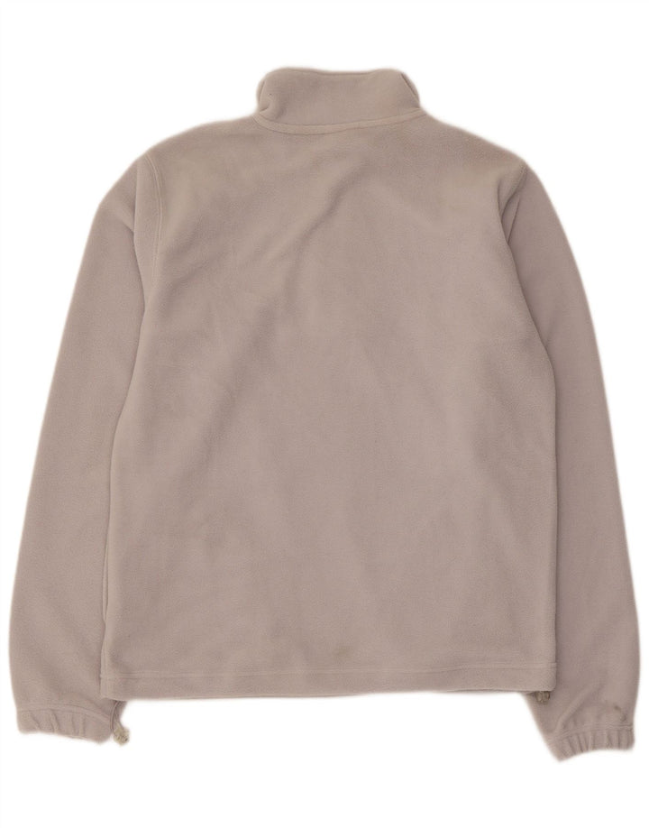 Fila Pull Polaire Col Zippé Homme Gris Moyen Polyester