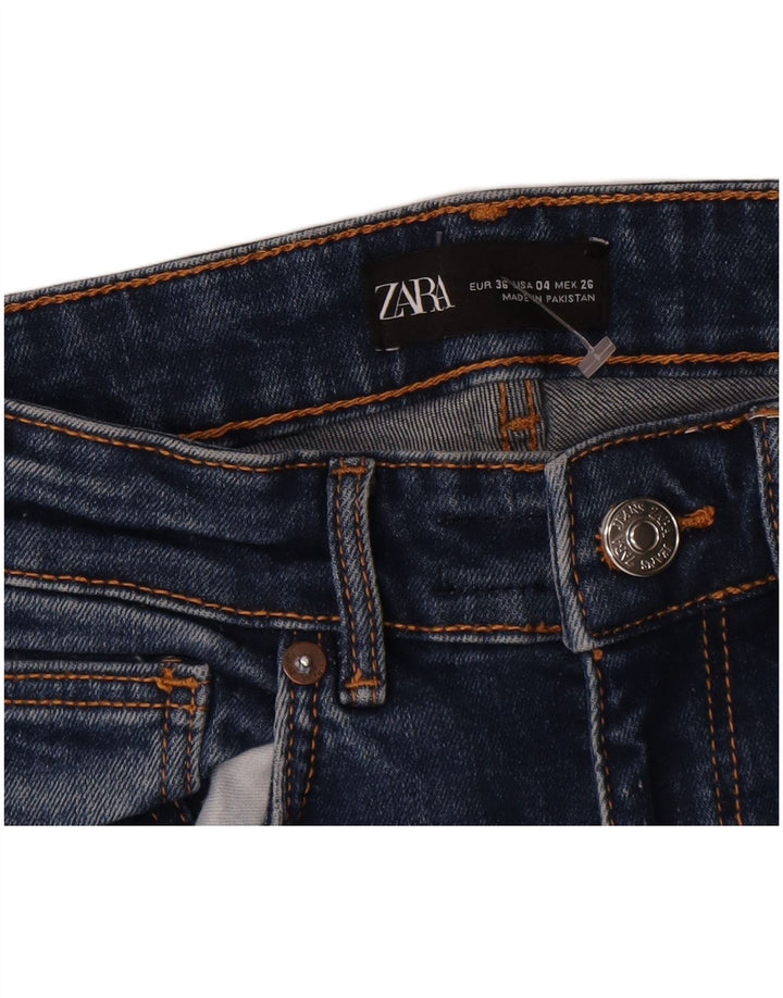 Zara Jean Bootcut Femme EU 36 XS W26 L23 Bleu