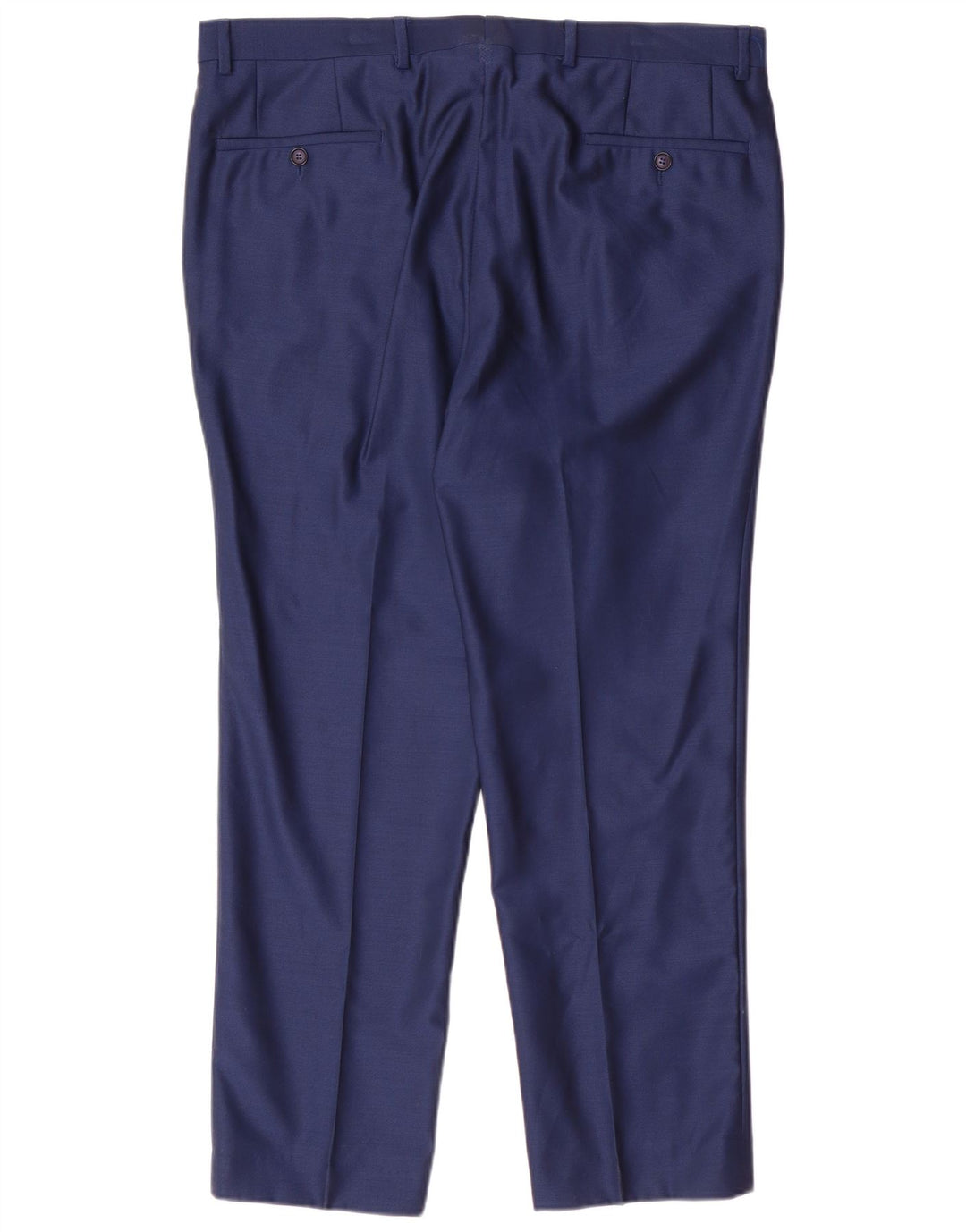 Baumler Costume 2 pièces 2 boutons pour homme IT 52 XL W38 L29 Bleu marine Laine vierge