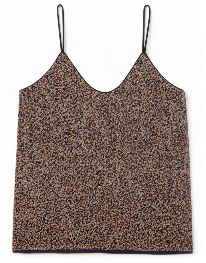 Zara Femme Cami Top UK 6 XS Polyester à pois multicolore