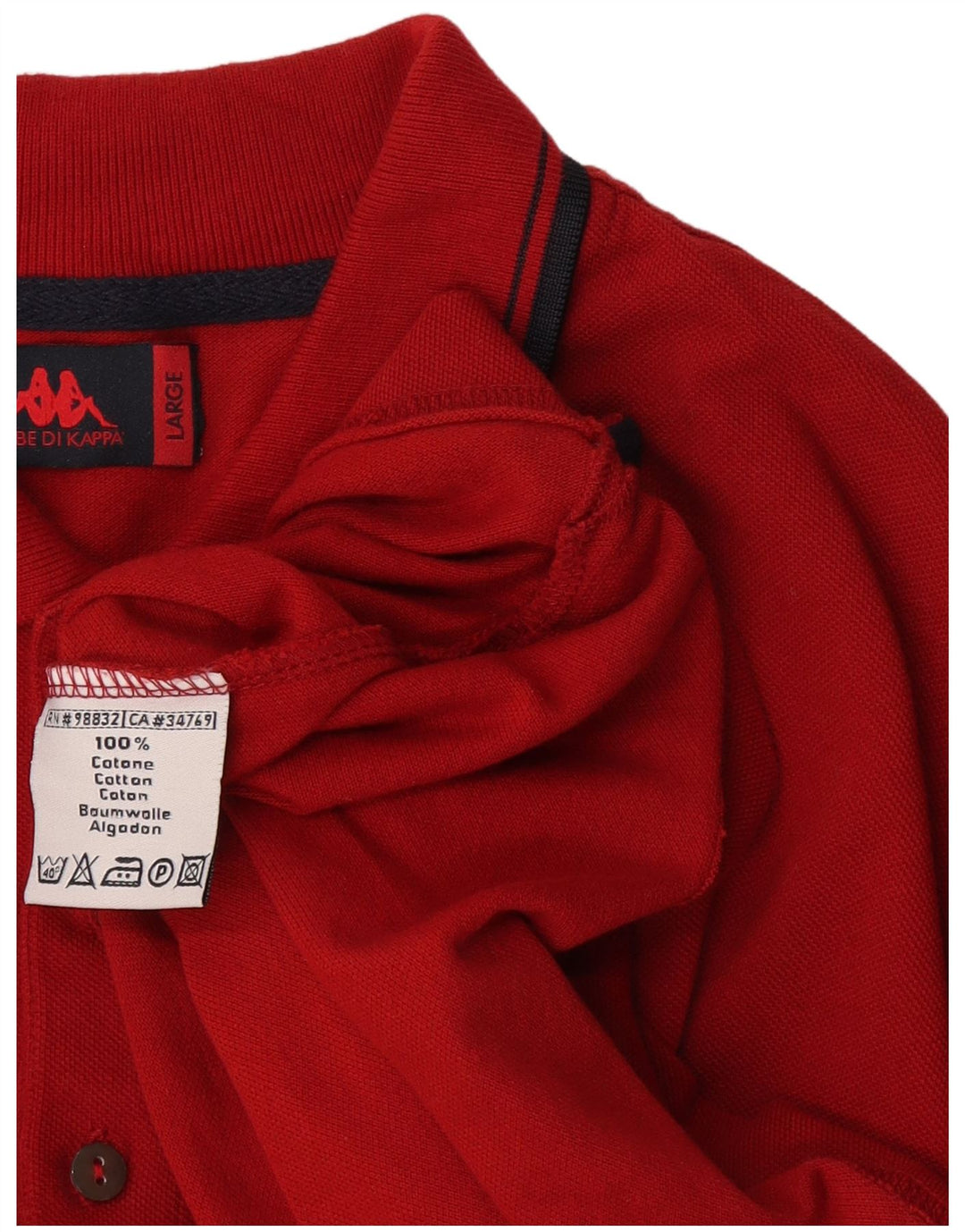 Kappa Polo Homme Grand Rouge Coton