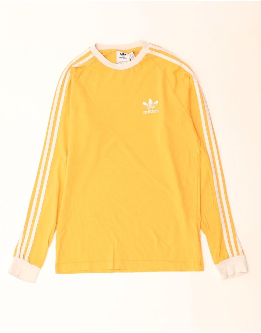 Adidas Haut à manches longues pour homme XS Jaune Coton