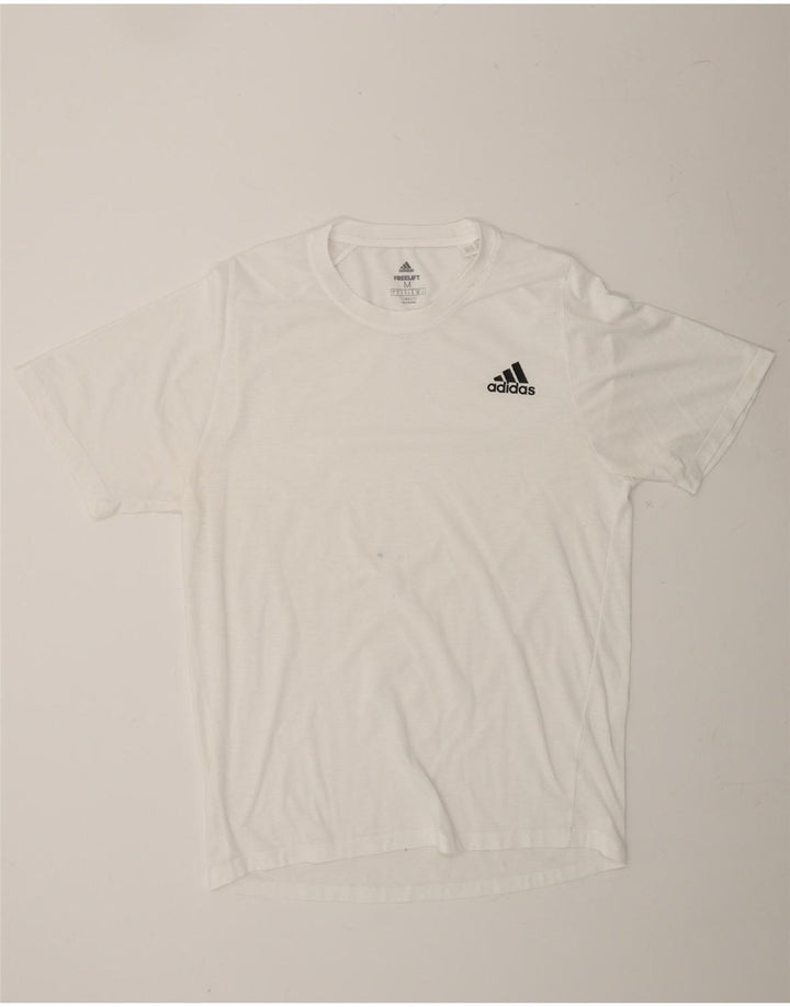 ADIDAS Mens Climalite T-Shirt Top Medium White Vintage Adidas and Second-Hand Adidas from Messina Hembry 