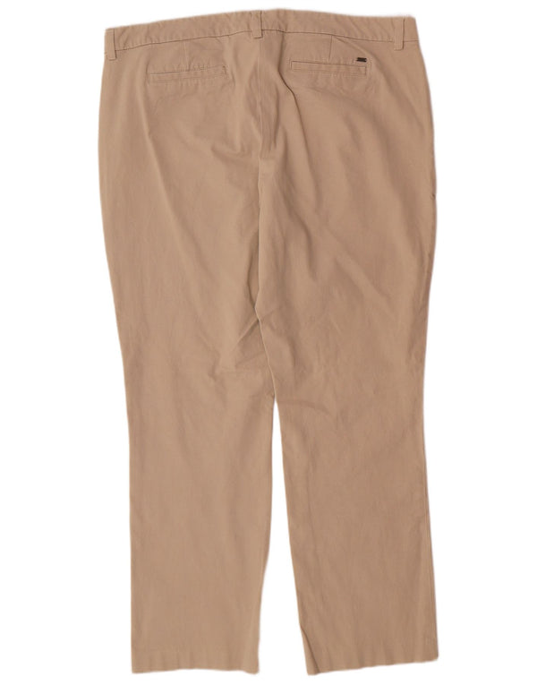 TOMMY HILFIGER Pantalon Chino Droit Femme US 18 2XL W38 L28 Beige
