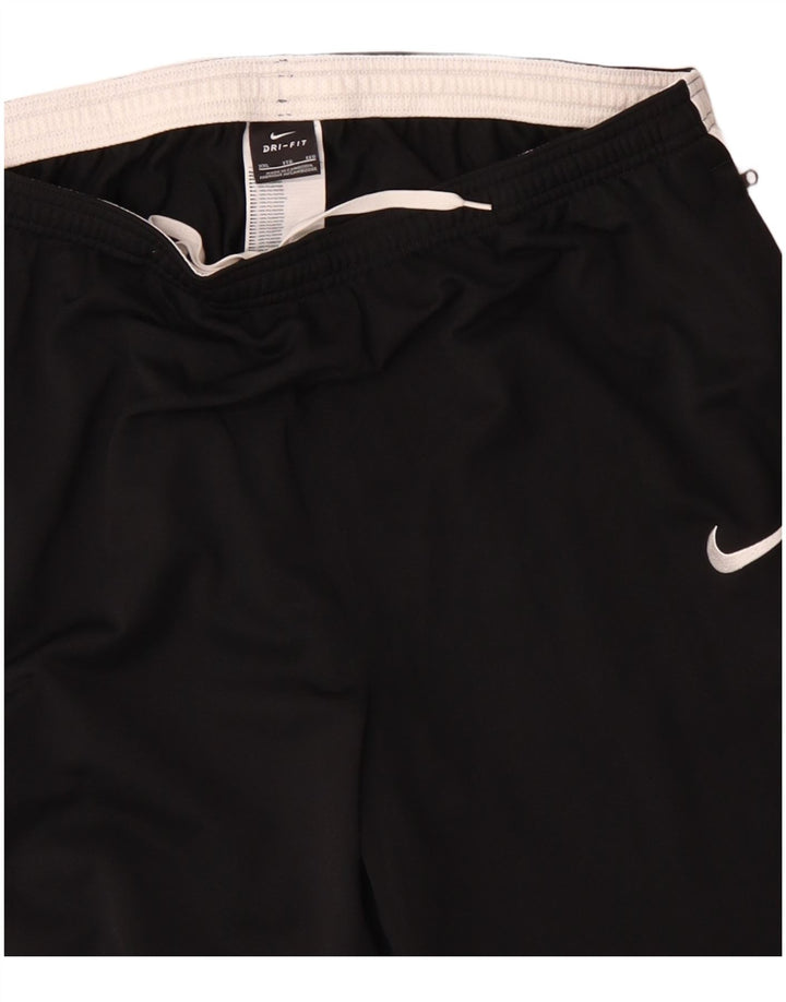 NIKE Pantalon de survêtement Dri Fit pour homme 2XL Noir Colorblock Polyester
