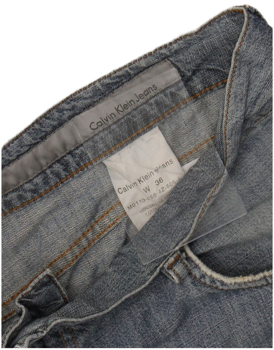 Calvin Klein Short en jean pour homme W36 Large Bleu Coton