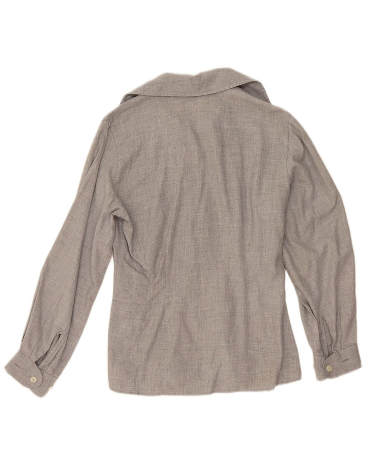 Sisley Chemise IT 42 Gris Moyen Coton Femme