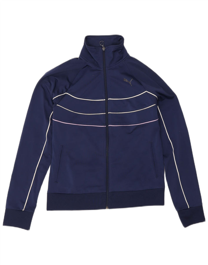 Puma Veste de survêtement pour femme UK 14 Large Bleu marine