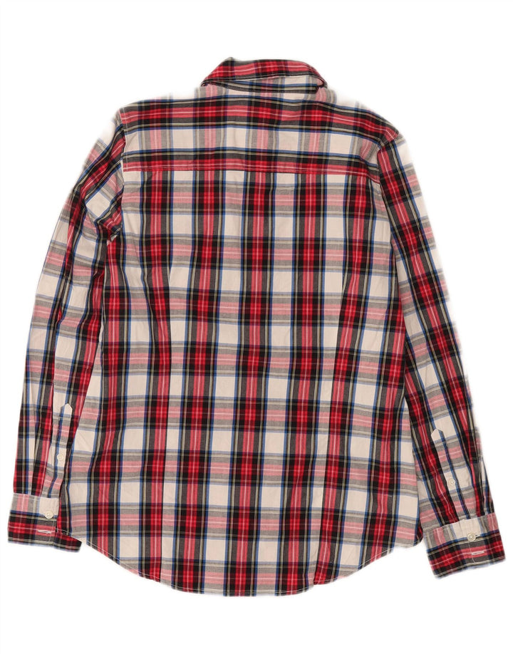 J. Crew Chemise Femme UK 10 Petit Coton à Carreaux Rouge