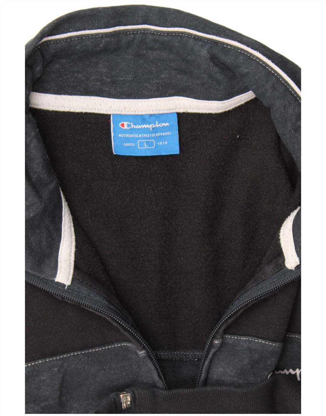 Champion Veste de survêtement pour homme Large Noir Colourblock