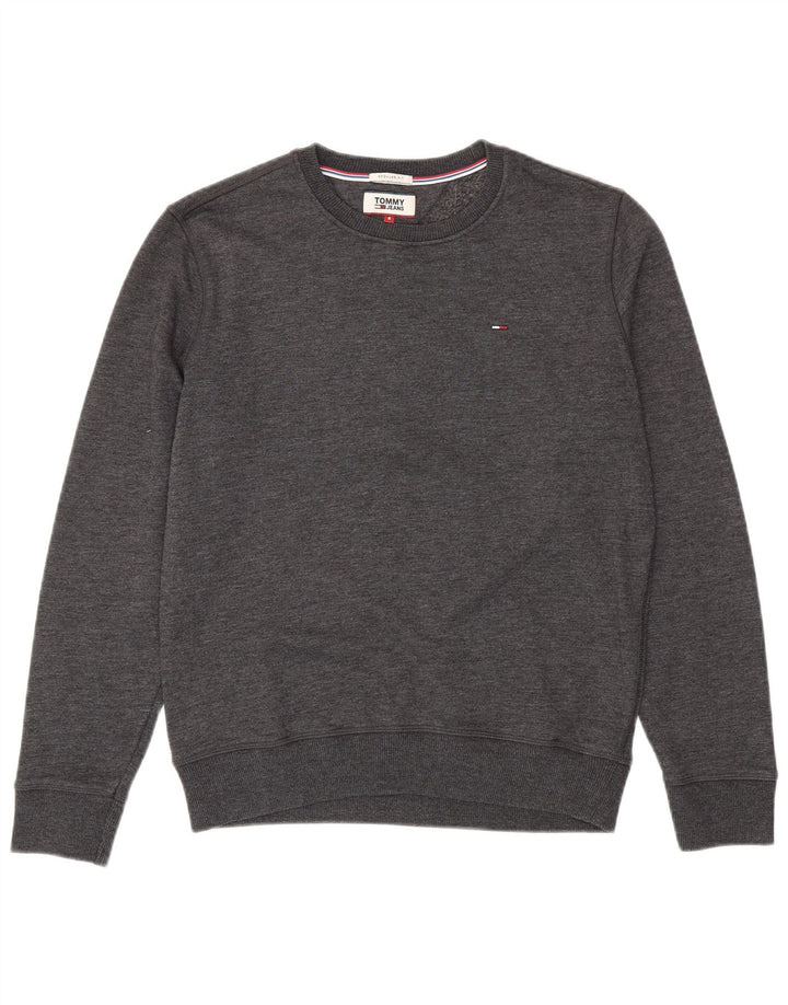 TOMMY HILFIGER Sweat-shirt coupe classique pour homme, petit gris moucheté