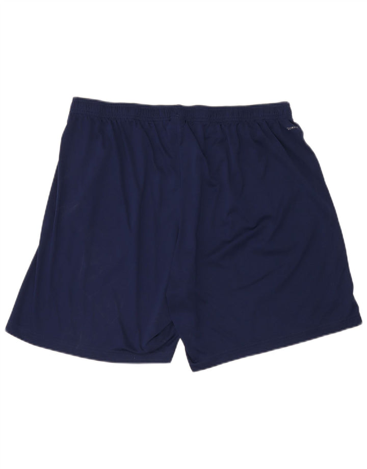 Adidas Short de sport Climalite pour homme 2XL Bleu marine Polyester