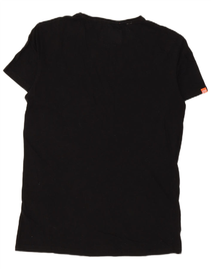 SUPERDRY T-Shirt Homme Noir Moyen Coton