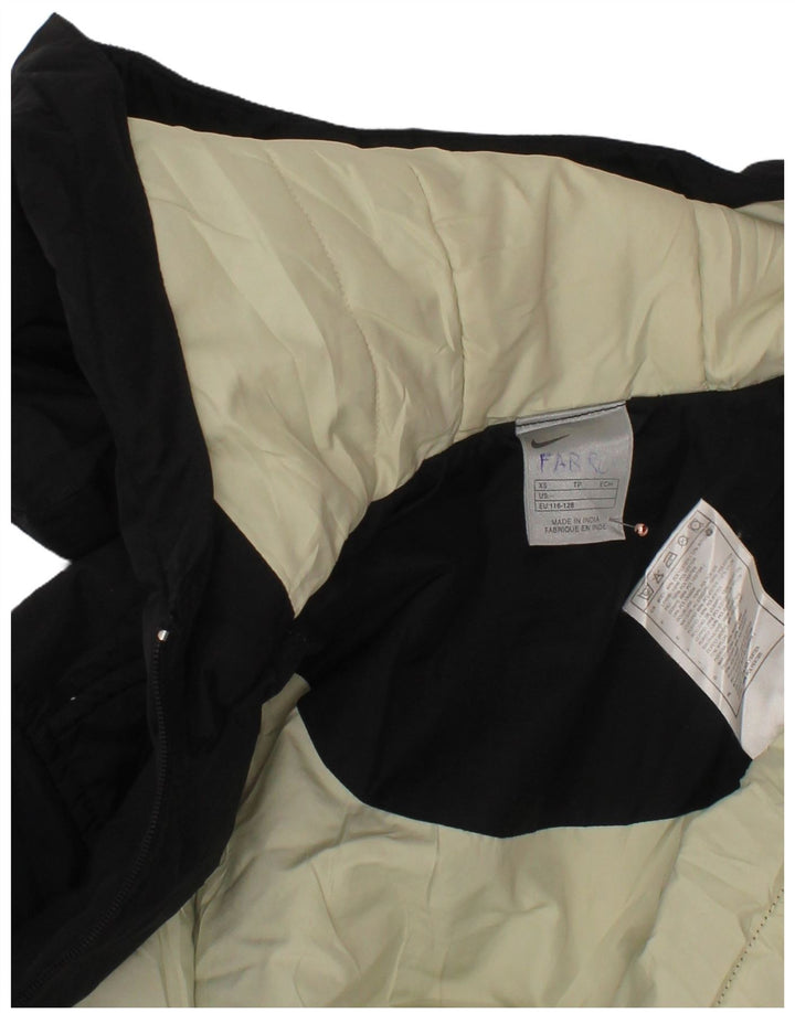 NIKE Veste matelassée à capuche pour garçon 6-7 ans XS Noir Polyester