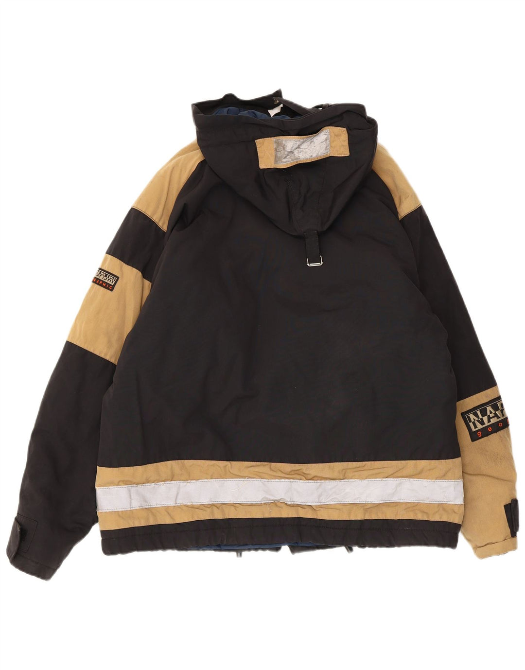 NAPAPIJRI Veste coupe-vent graphique pour homme UK 38 Bleu marine moyen