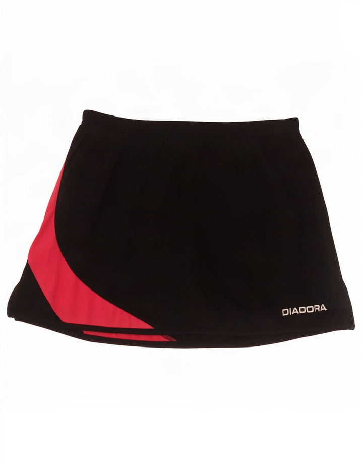Diadora Jupe-short pour femme UK 10 Small Noir Colourblock