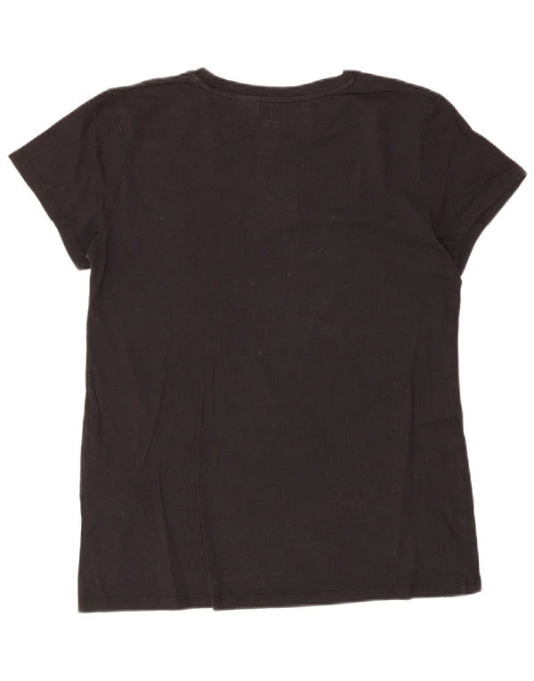 Levi's T-shirt graphique pour femme UK 12 Medium Black
