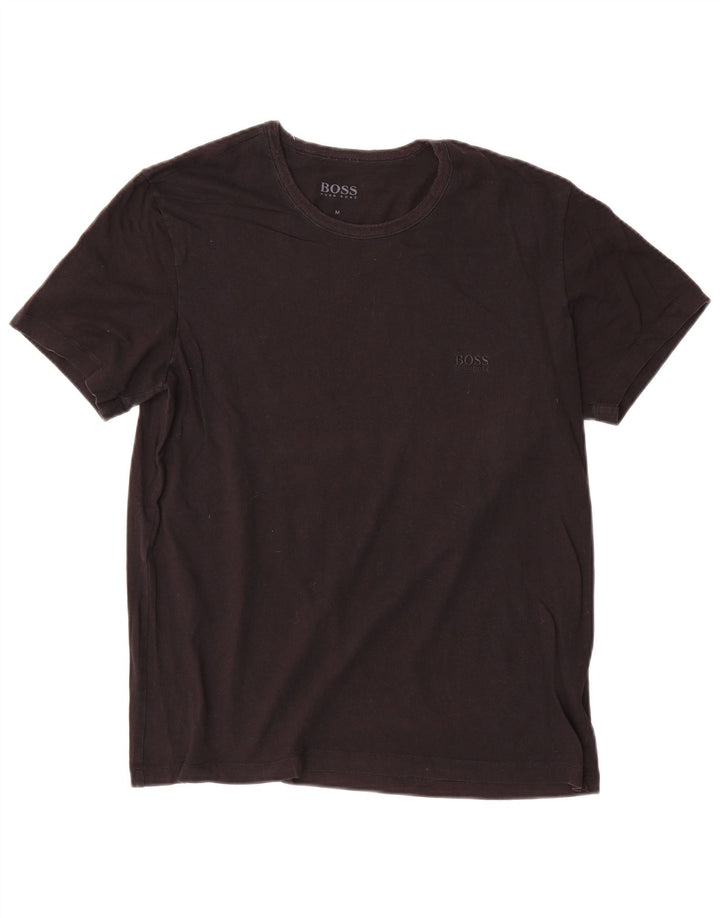 Hugo Boss Homme T-Shirt Top Coton Noir Moyen