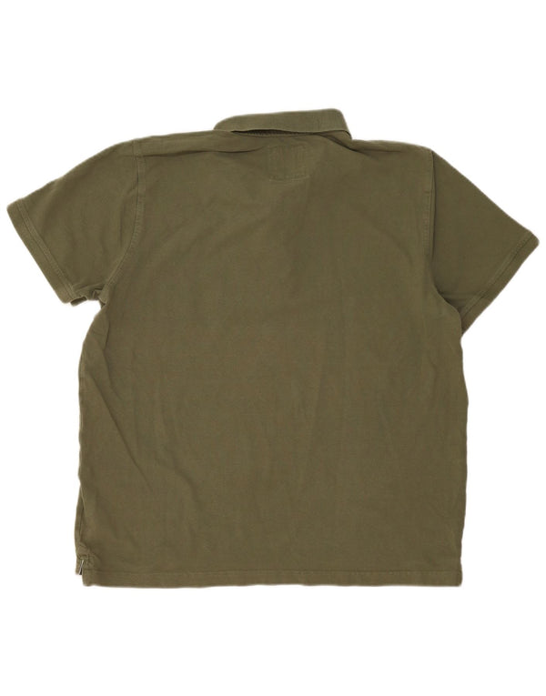Crew Clothing Polo Homme 2XL Kaki Coton