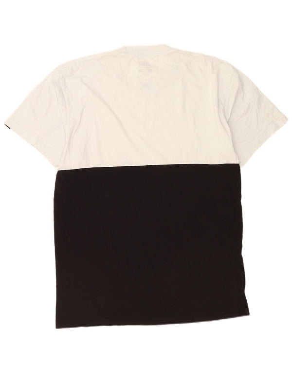 Vans T-shirt coupe classique pour hommes, grand, en coton color block blanc