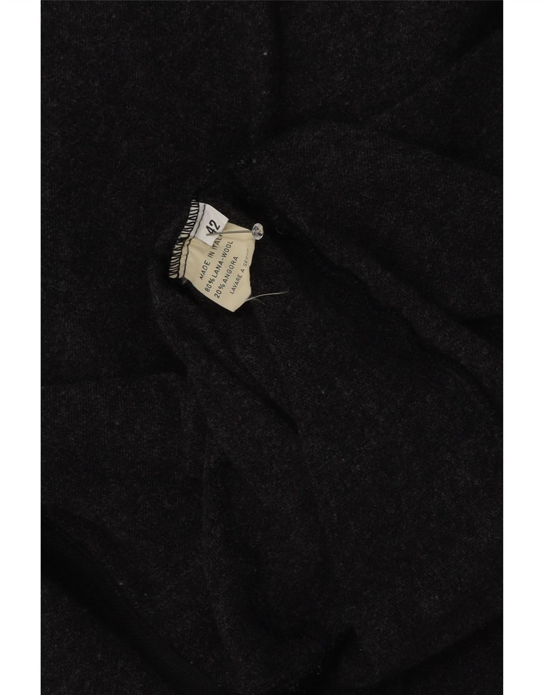 vintage Femme Cardigan Pull IT 42 Laine Gris Moyen