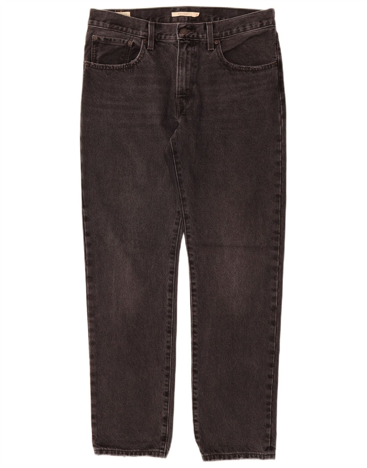 LEVI'S Jean droit taille moyenne W30 L31 femme gris coton