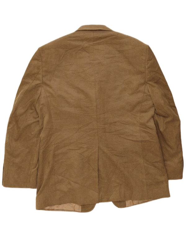Marks & Spencer Veste blazer en velours côtelé à 2 boutons pour homme UK 42 Large Beige