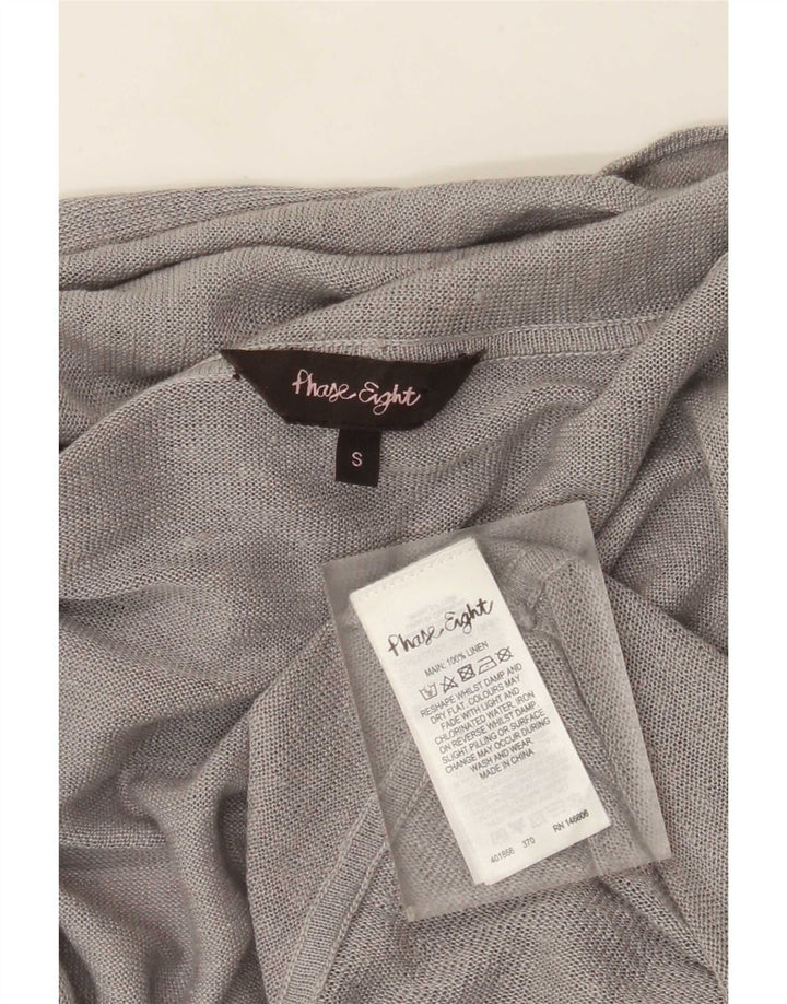Phase Eight Cardigan long surdimensionné pour femme UK 10 Petit Gris
