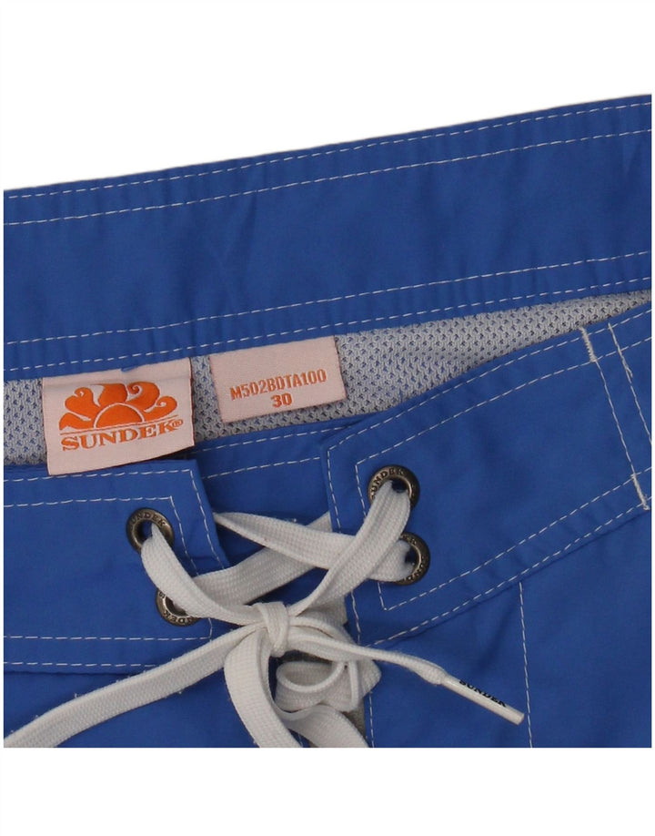 Sundek Short de Bain Homme Bleu Moyen Colourblock