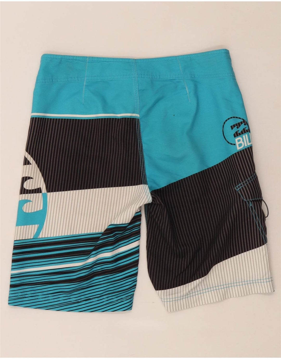 Billabong Short de bain graphique pour homme en polyester color block bleu moyen