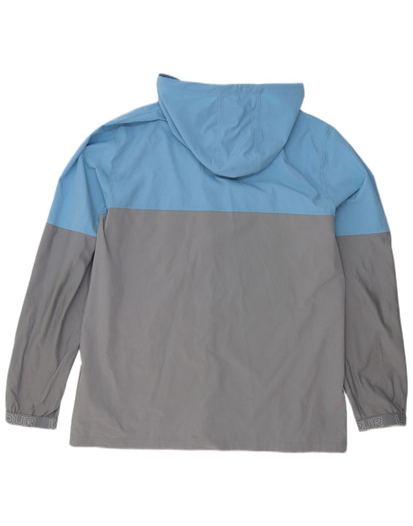 Under Armour Veste de survêtement à capuche pour homme XL Bleu Colorblock Polyester