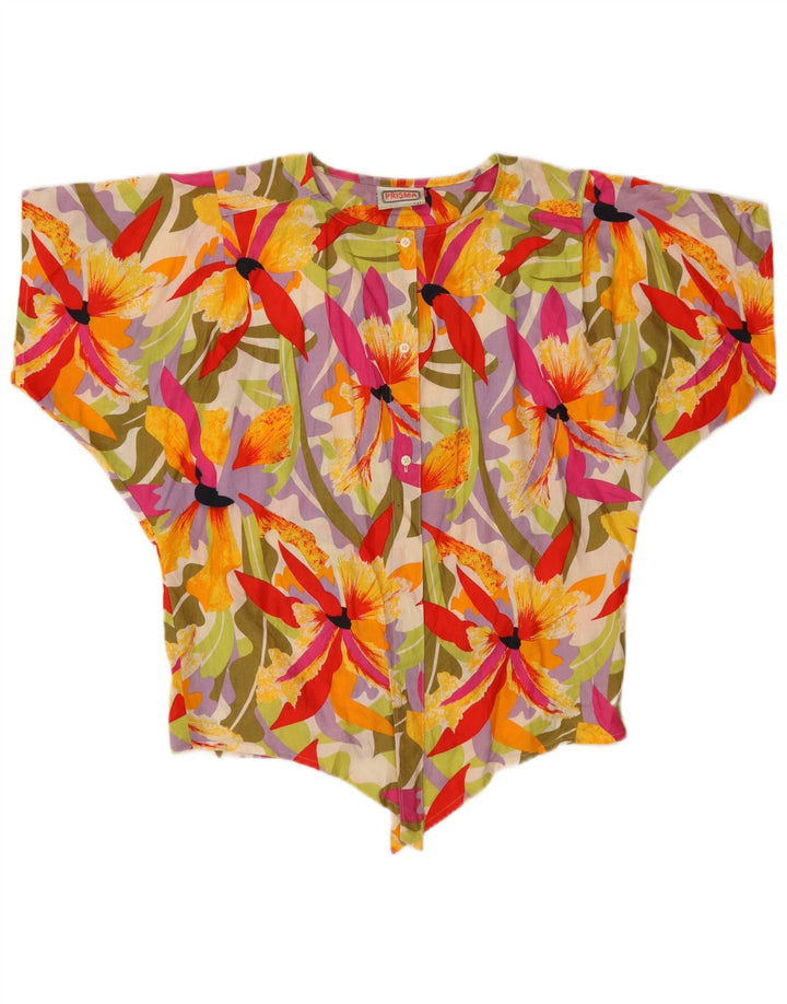 Prisma Chemisier à manches courtes pour femme IT 42 Medium Multicolore Floral