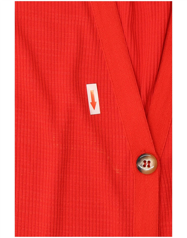 Zara Robe longue sans manches pour femme UK 44 Rouge moyen