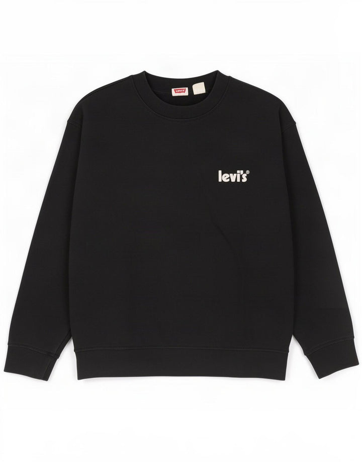 Levi's Sweatshirt Jumper Large Noir Coton Homme