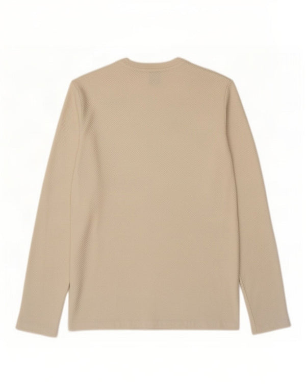 Zara Homme Top Manches Longues Petit Coton Blanc
